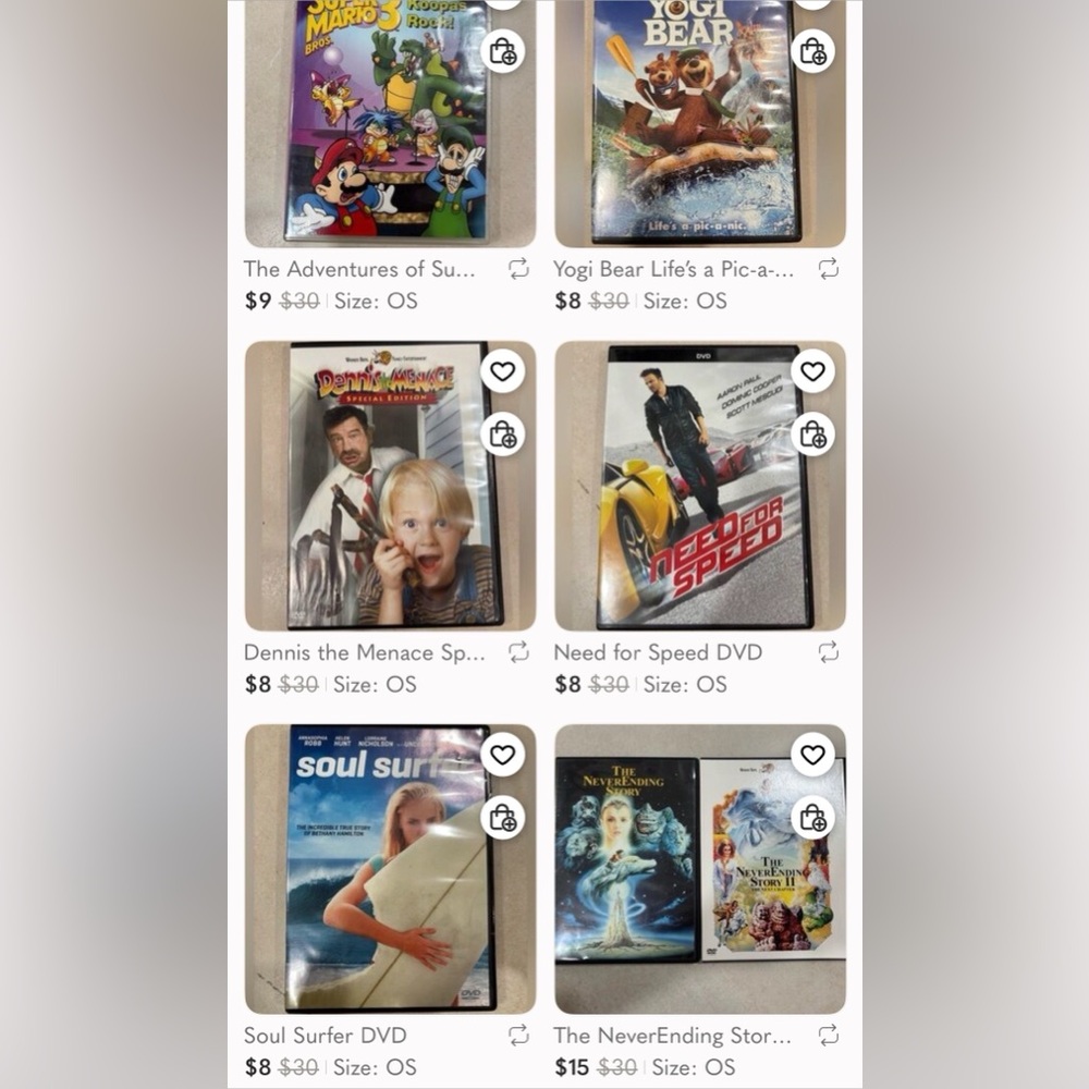 Bundle of Classic DVDs